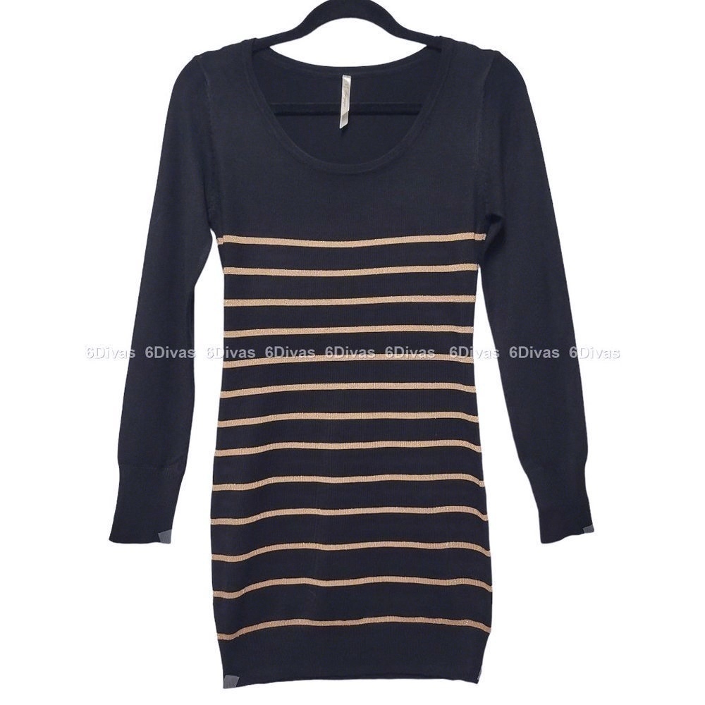 𝅺Sexy Sweater Dress, Stretchy Black Dress,Christmas Party Dress - Size M, L, XL